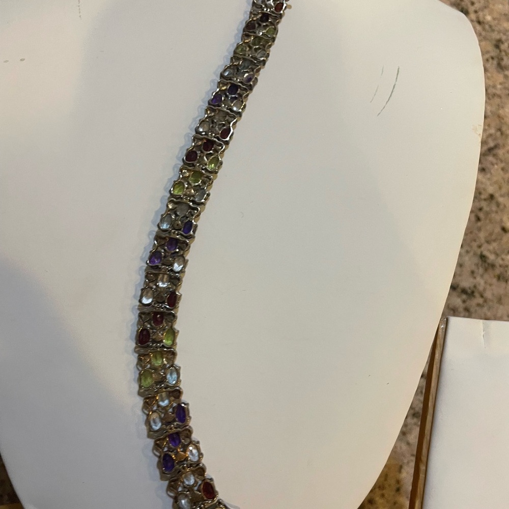 925 & Multi Color Gems - image 5